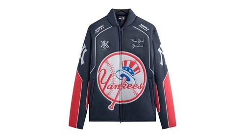 Kith x New York Yankees Zip Brixton Puffed Shirt Jacket - Nocturnal