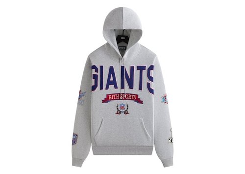 Kith x NFL 47 Giants Nelson Hoodie - Light Heather Grey