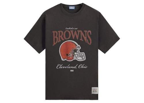 Kith x NFL Browns Vintage Tee Shirt - Black
