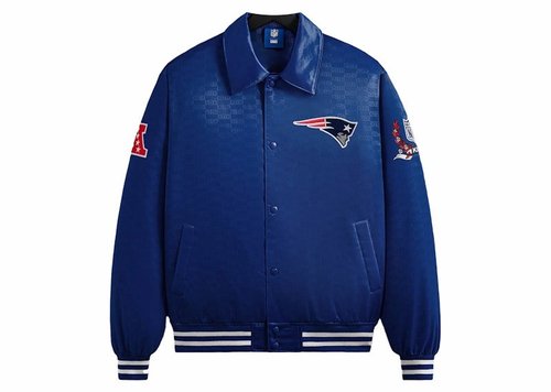 Kith x NFL Patriots Satin Bomber Jacket - Action