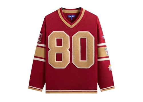 Kith x NFL San Francisco 49ers Vneck Beau Knit Sweater - Present