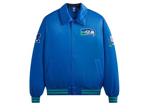Kith x NFL Seahawks Satin Bomber Jacket - Merriam