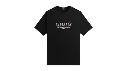 Kith x Peanuts Gang's All Here Tee Shirt - Black - KHM033394