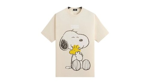 Kith x Peanuts Hug Vintage Tee Shirt - Sandrift - KHM033407