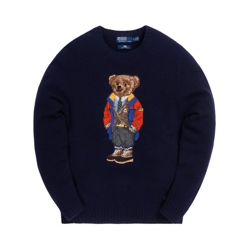 Kith x Polo Ralph Lauren Outdoor Bear Crewneck - RL710833632001 NVY