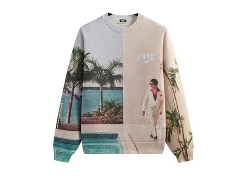 Kith x Scarface Tony Miami Vintage Nelson Crewneck Sweatshirt - Multicolor