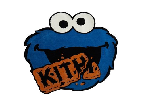 Kith x Sesame Street Cookie Monster Rug Chicory - Multicolor