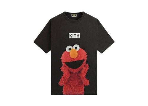 Kith x Sesame Street Elmo Tee Shirt - Black