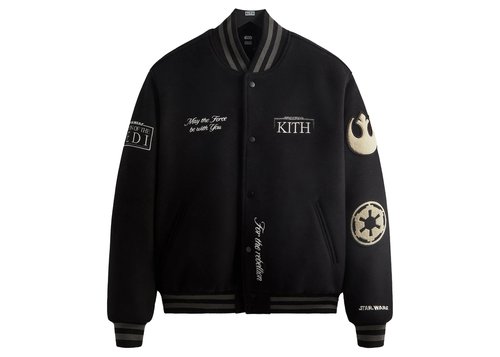 Kith x STAR WARS Anniversary Varsity Jacket - Black Ph