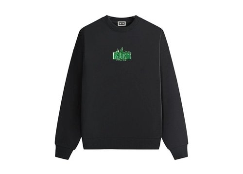 Kith x Superman Kryptonite Nelson Crewneck Sweatshirt - Black - KHM033891