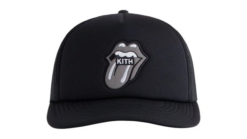 Kith x The Rolling Stones Nolan Trucker Hat - Black - KHM051005