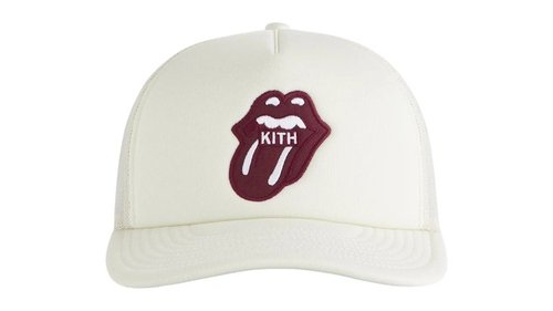 Kith x The Rolling Stones Nolan Trucker Hat - Muslin - KHM051005