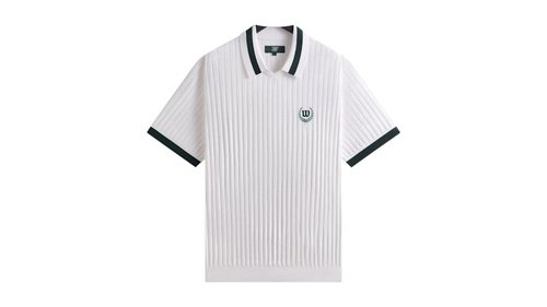 Kith x Wilson V-Neck Polo - White - WMK0028511WTA