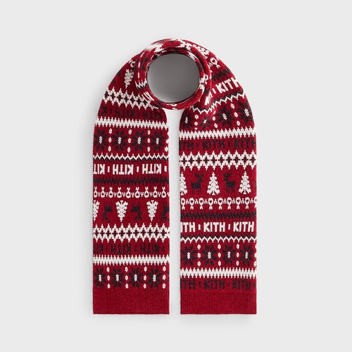 Kith Fair Isle Kith Knit Scarf - Allure - M10121-620