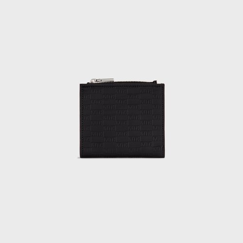 Kith Monogram Leather Snap Wallet - Black - MSL0053-001