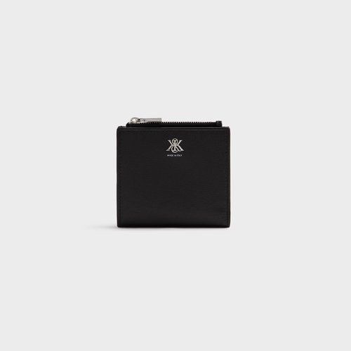 Kith Saffiano Leather Snap Wallet - Black - MSL0034-001