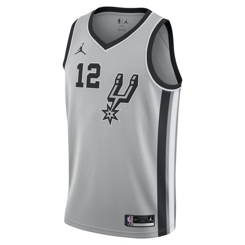 LaMarcus Aldridge Spurs Statement Edition 2020 Air Jordan NBA Swingman Jersey - Flat Silver/Black/White - CV9494-009