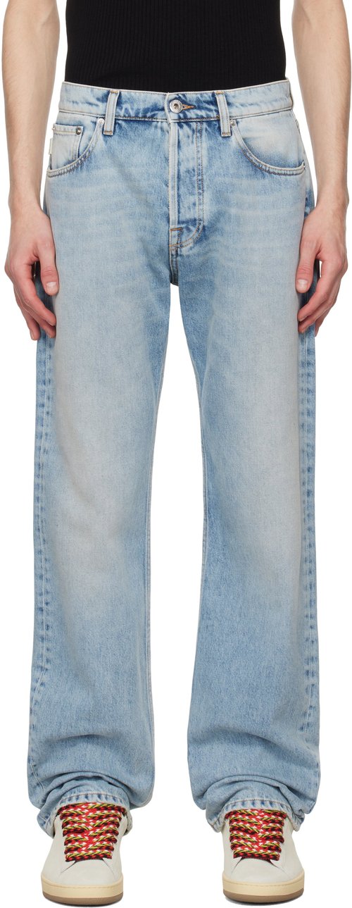 Lanvin Blue Straight-Leg Jeans - Light Blue22 - RM-TR0147-D087-P25