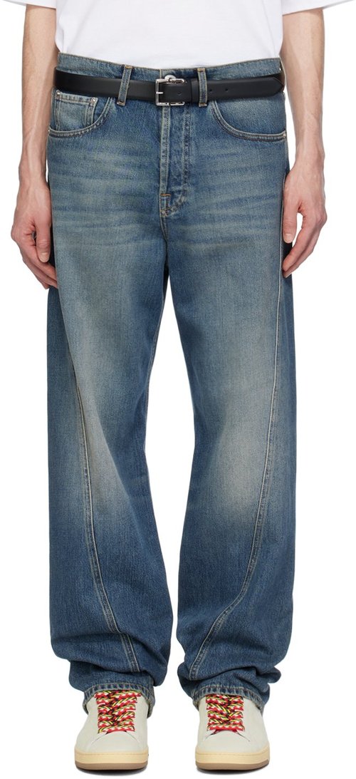 Lanvin Blue Twisted Jeans - Light Blue - RM-TR0051-D069-P2422