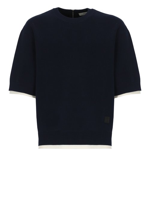 Lanvin Cotton Sweater - RMTS0034K062E2529NAVYBLUE