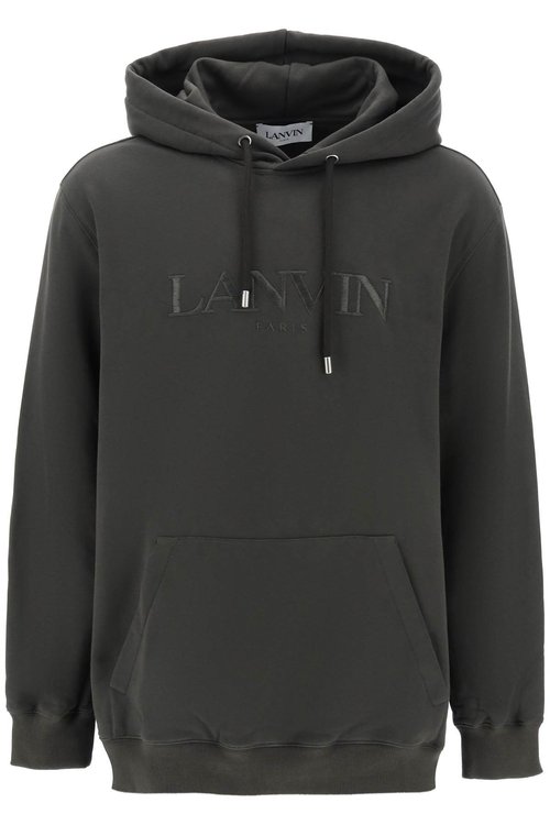 Lanvin Dark Green Cotton Oversize Sweatshirt - RM-HO0009-J210-H23_694