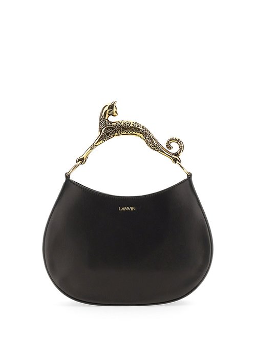 Lanvin Embellished-handle Hobo Bag - LWBGSHC1NAPAA2110BLACK