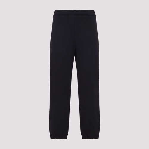 Lanvin Embroidered Logo Pants Black Cotton - 201989