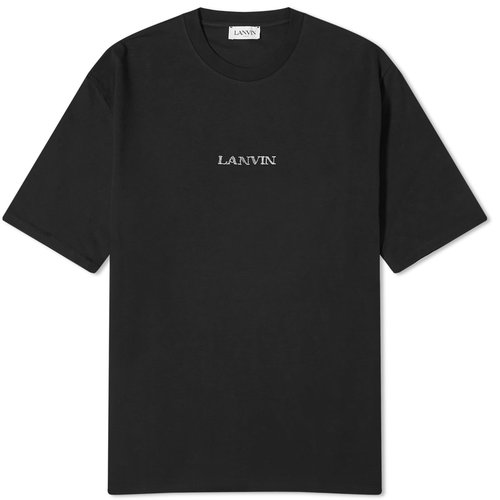 Lanvin Embroidered Logo T-Shirt - Black - RU-TS0042-J110-P24-10