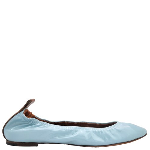 Lanvin Patent Leather Ballerina Flats - Blue - FW-BAMB02-GLOS-P24-LANVINBLUE