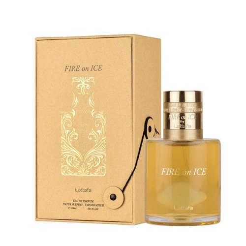 Lattafa Fire On Ice EDP Spray 3.71 oz Fragrances 6290360598901 - Orange/Pink - 6290360598901 OZ