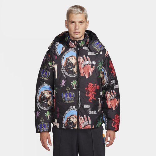 Lebron Nike Therma-FIT Down Jacket - Black/White - FB6974-010