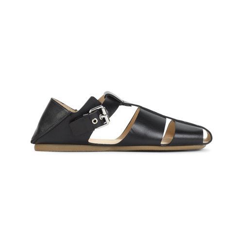 Lemaire Fisherman Slip On Sandals Black Artificial Leather - DUO-3005173900036-43