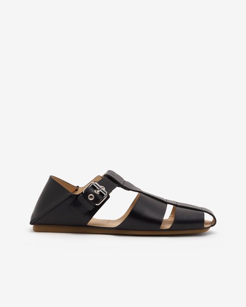 Lemaire Fisherman Slip On Sandals - Black