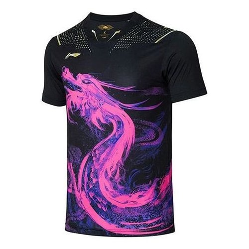 Li-Ning 32th Tokyo Olympics Table Tennis Jersey - Black/Purple/Pink - AAYR361.2