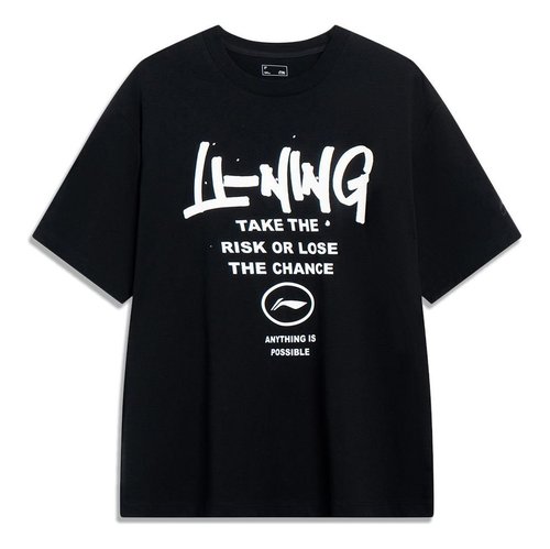 Li-Ning Anything Is Possible Graffiti T-shirt - Black/White - AHST553.1
