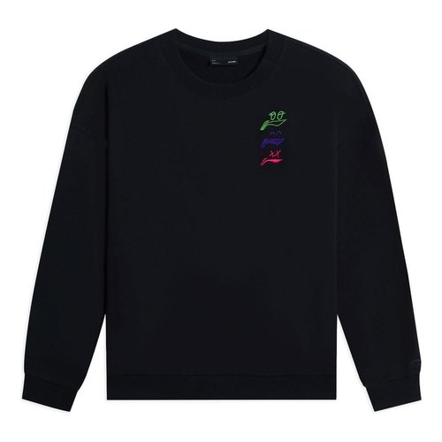 Li-Ning Anything Is Possible Graphic Sweatshirt - Black/Multi-Color - AWDSF71.8