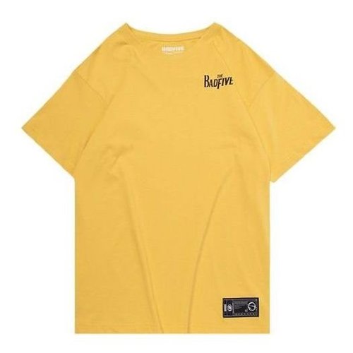 Li-Ning BAD FIVE Basketball Series Pattern Tee - Yellow/Black - AHSQ307.3