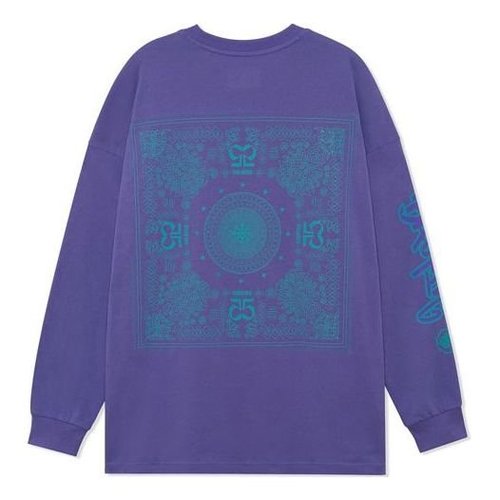 Li-Ning BadFive Graphic Long Sleeve T-shirt - Purple/Blue - AHSRB51.1