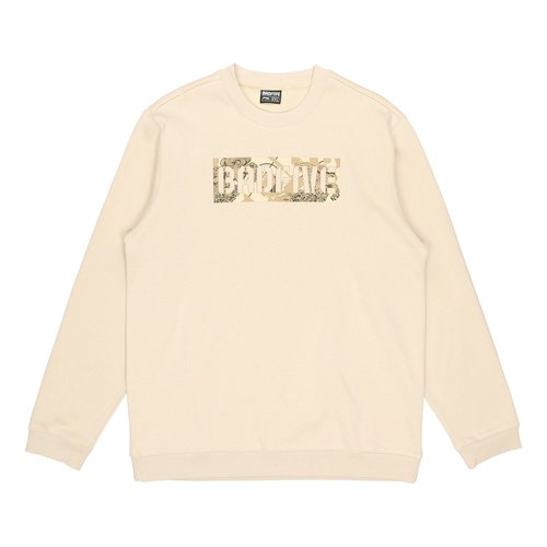 Li-Ning BadFive Graphic Sweatshirt - Beige/Multi-Color - AWDRB91.3