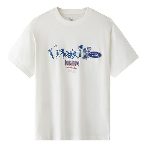 Li-Ning BadFive Graphic T-shirt - White/Blue - AHST279.7