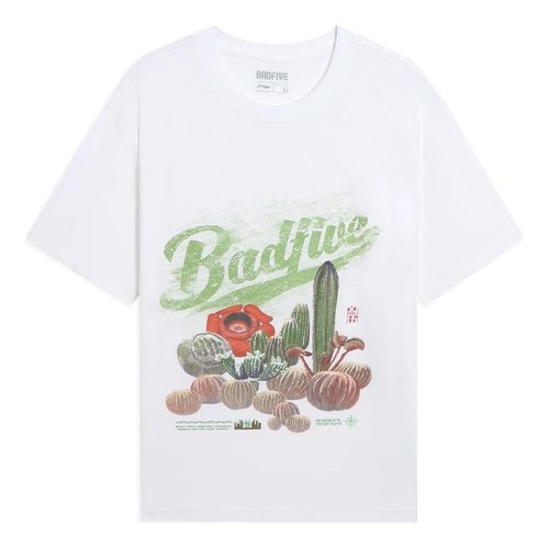 Li-Ning BadFive Plants Graphic T-shirt - White - AHSS731.1
