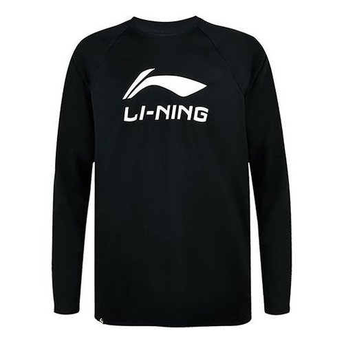 Li-Ning Badminton Series Quick Dry Sports Round Neck Top - Black - ATLR071.5