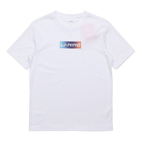 Li-Ning Box Logo T-shirt - White - AHSQ326.1