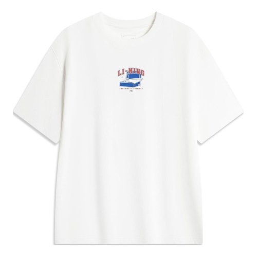 Li-Ning Cartoon Graphic T-shirt - White - AHSU541.1