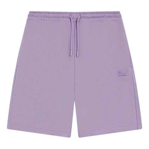 Li-Ning Chinese Color Embroidery Logo Shorts - Purple - AKSS629.7
