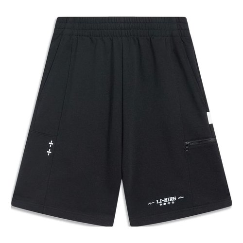 Li-Ning Chinese Culture Graphic Shorts - Black/White - AKST417.2