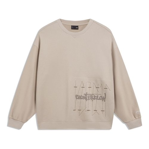 Li-Ning Counterflow Graphic Sweatshirt - Brown - AWDT571.2