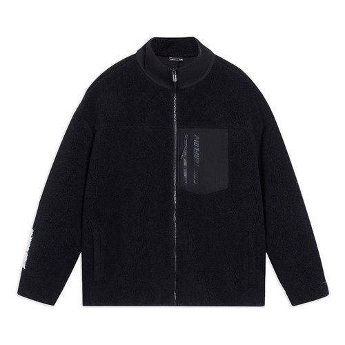 Li-Ning Counterflow Mars Polar Fleece Jacket - Black/Grey - AFDSD89.2