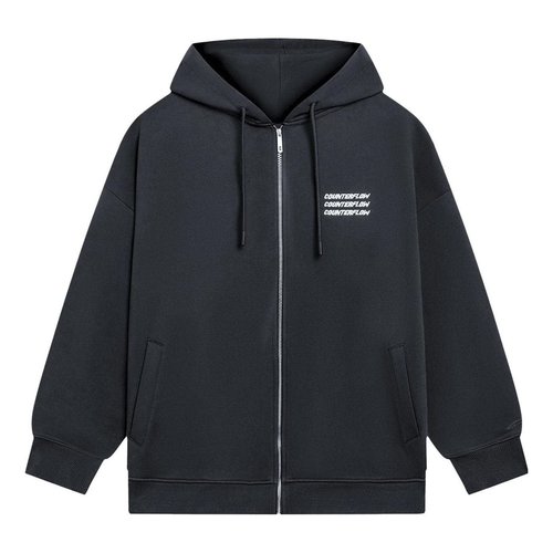 Li-Ning Counterflow Triple Logo Hooded Jacket - Black/White - AWDSI25.2