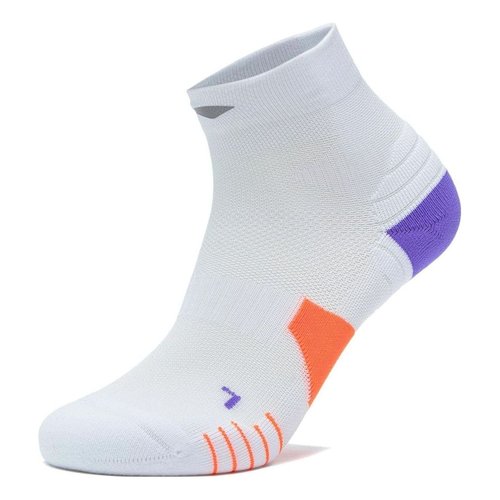 Li-Ning Cushion Ankle Socks - White/Purple/Orange - AWST103.10